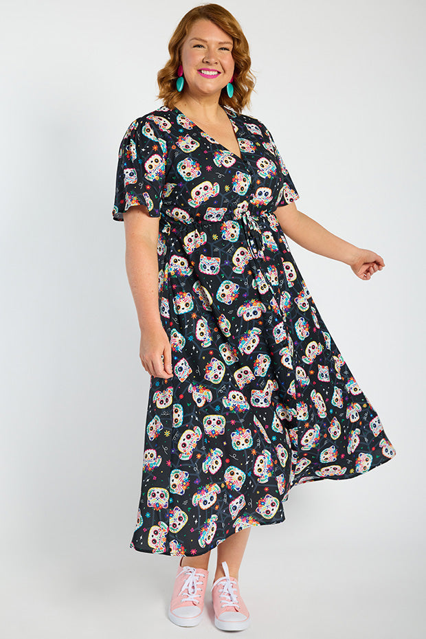 Marley Sugar Skull Pets Dress – Sugar Skull Pets midi dress