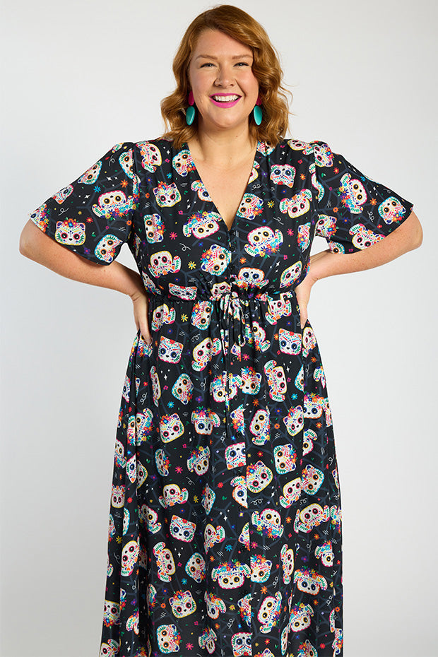 Marley Sugar Skull Pets Dress – Sugar Skull Pets midi dress