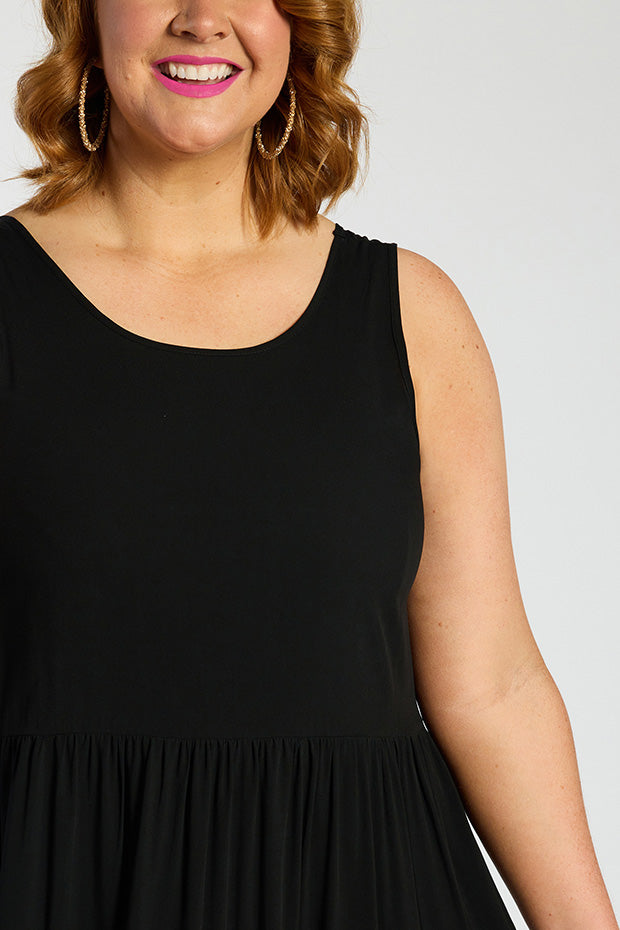 Teagan Black Dress – Black midi dress