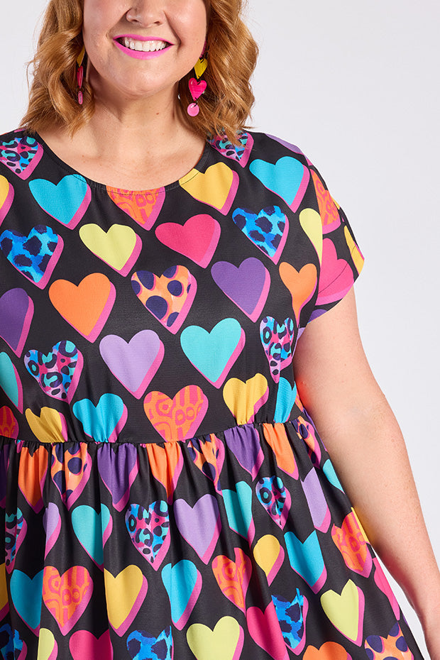 Betty Inky Hearts Top – Inky Hearts loose top