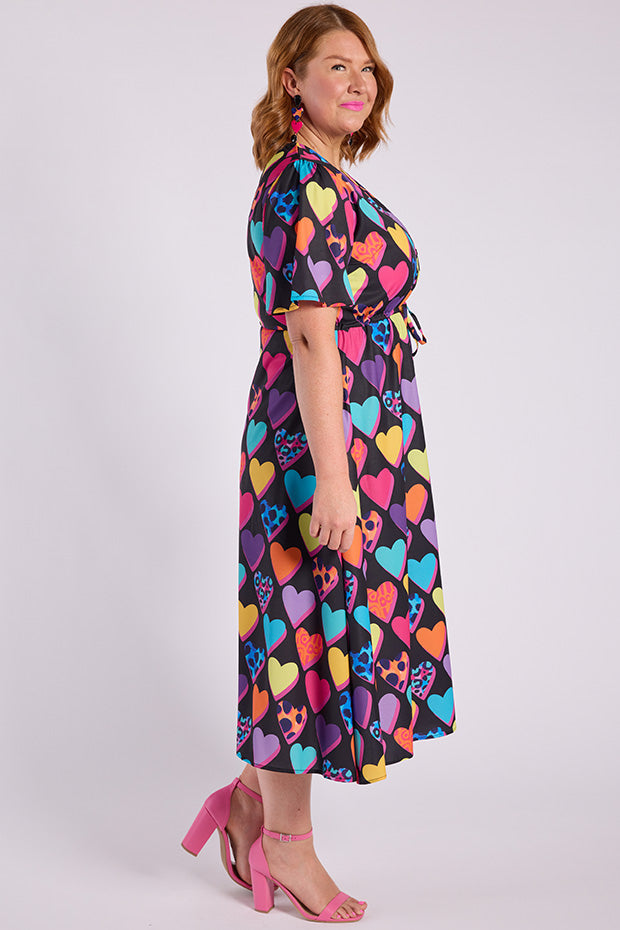 Marley Inky Hearts Dress – Inky Hearts midi dress