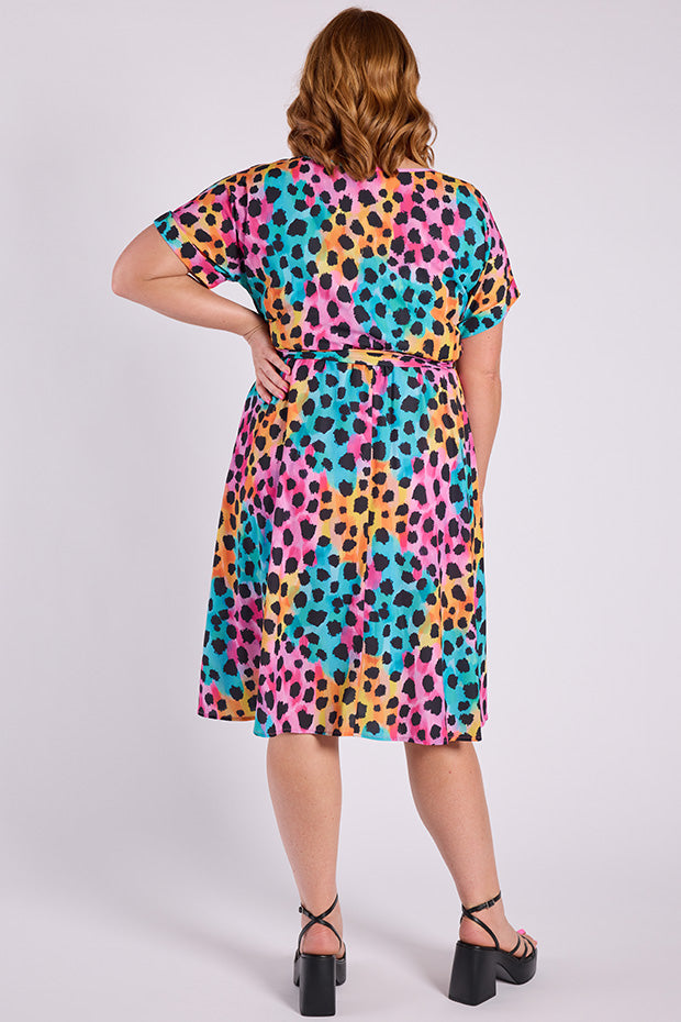 Valencia Trio Cheetah Dress – Trio Cheetah midi dress