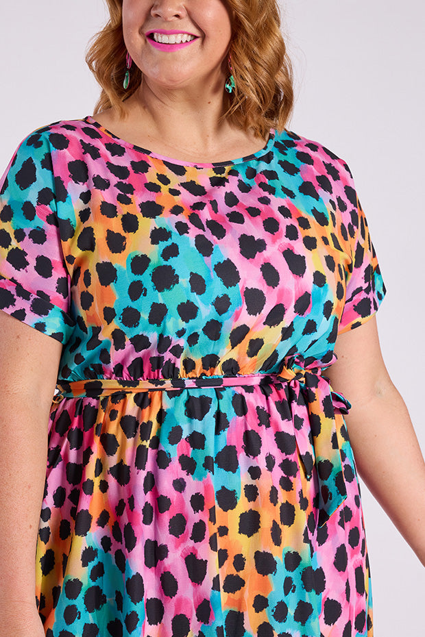 Valencia Trio Cheetah Dress – Trio Cheetah midi dress