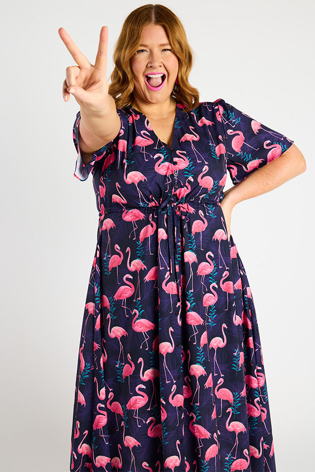 Marley OG Flamingo Dress – OG Flamingo midi dress