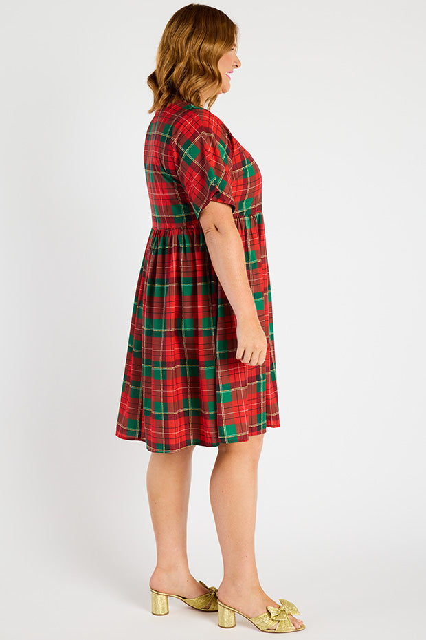 Allsorts Tartan Christmas Dress – Tartan Christmas knee length dress