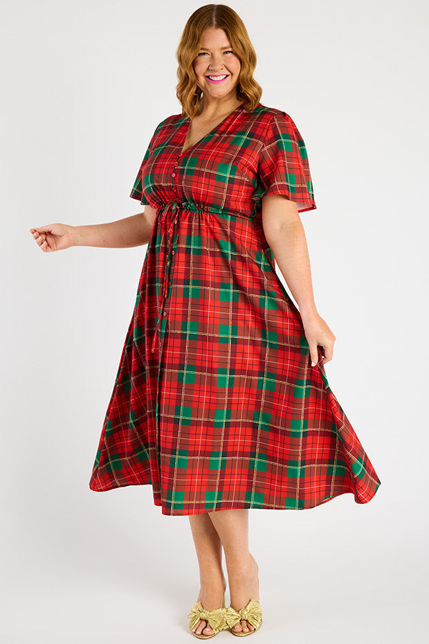 Marley Tartan Christmas Dress Little Party Dress Marley Tartan Christmas Dress Little Party Dress