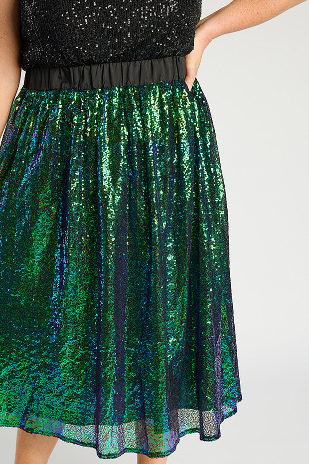 Eras Mermaid Sequin Skirt – Mermaid Sequin midi skirt