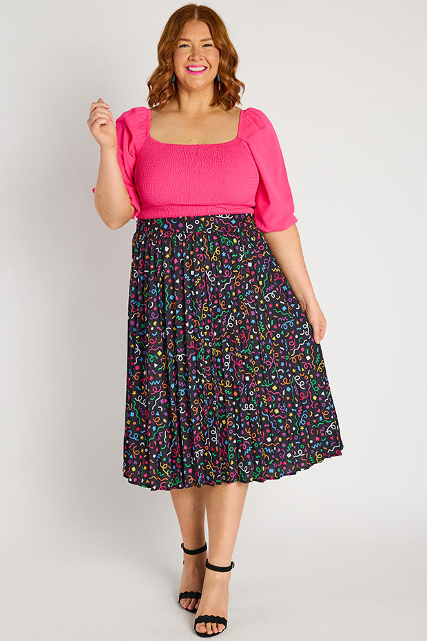 Kansas Happy Everything Skirt – Happy Everything midi skirt
