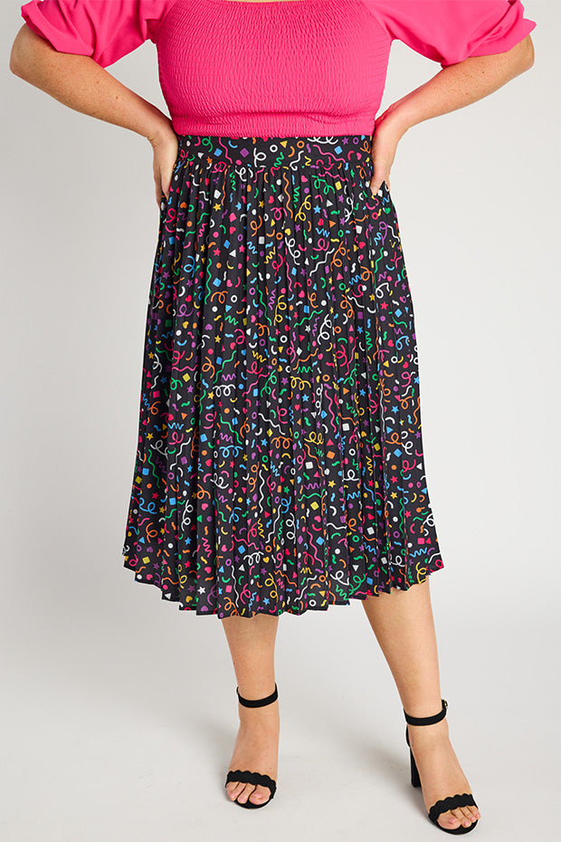 Kansas Happy Everything Skirt – Happy Everything midi skirt