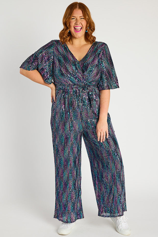 Skyla Unicorn Sequins Party Jumpsuit – Unicorn Sequins jumpsuit
