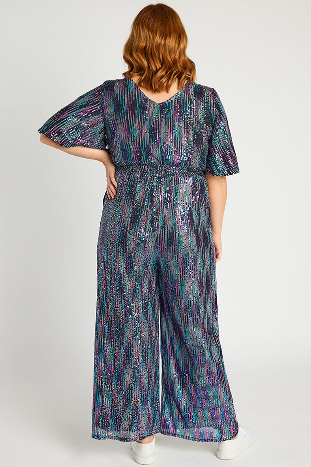 Skyla Unicorn Sequins Party Jumpsuit – Unicorn Sequins jumpsuit