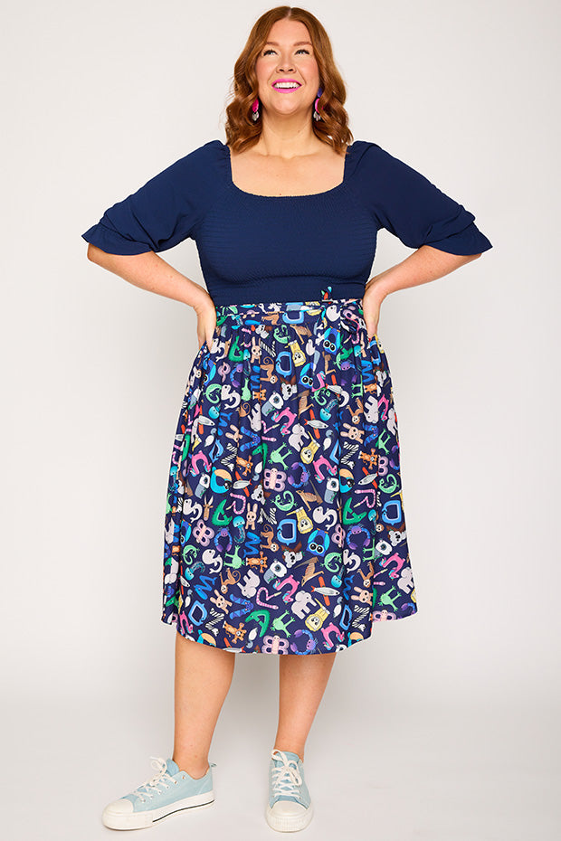 Ada Alpha Animals Skirt – Alpha Animals midi skirt