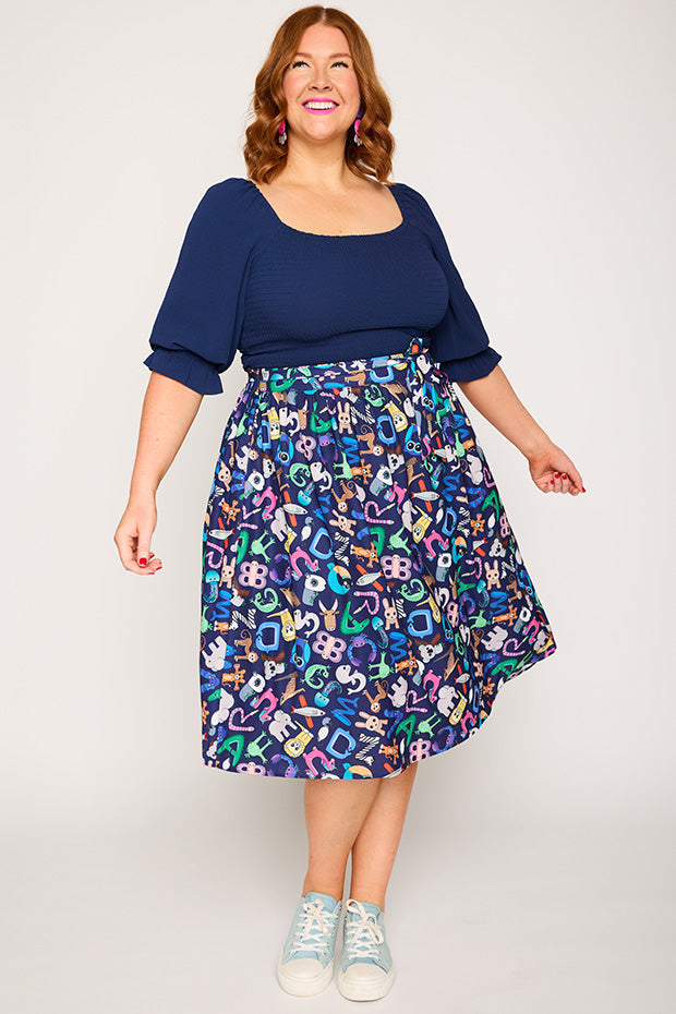 Ada Alpha Animals Skirt – Alpha Animals midi skirt