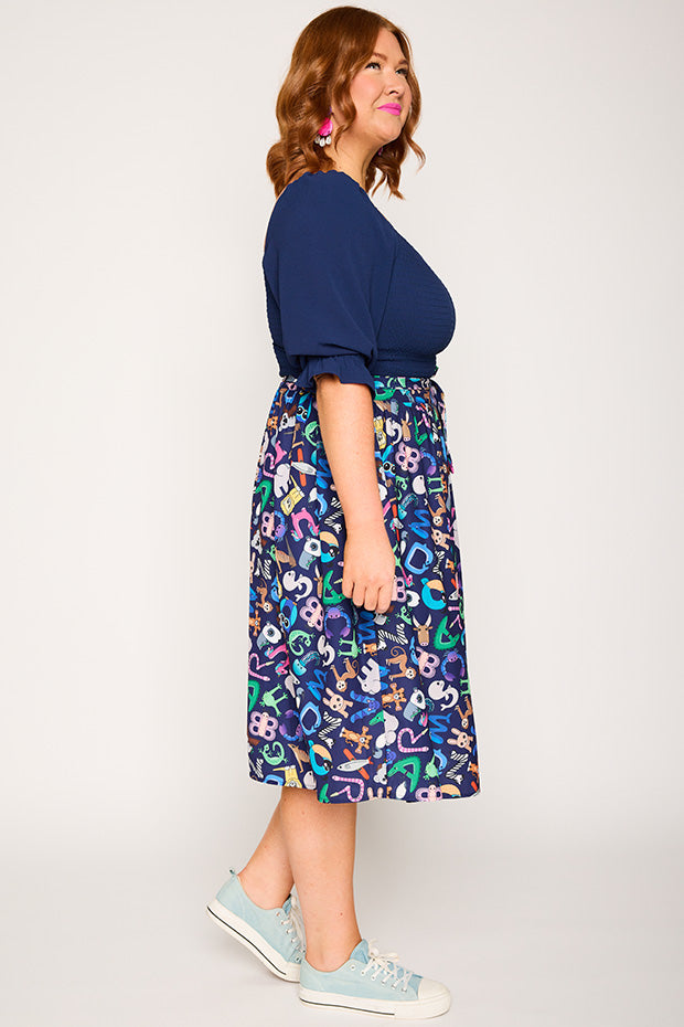 Ada Alpha Animals Skirt – Alpha Animals midi skirt
