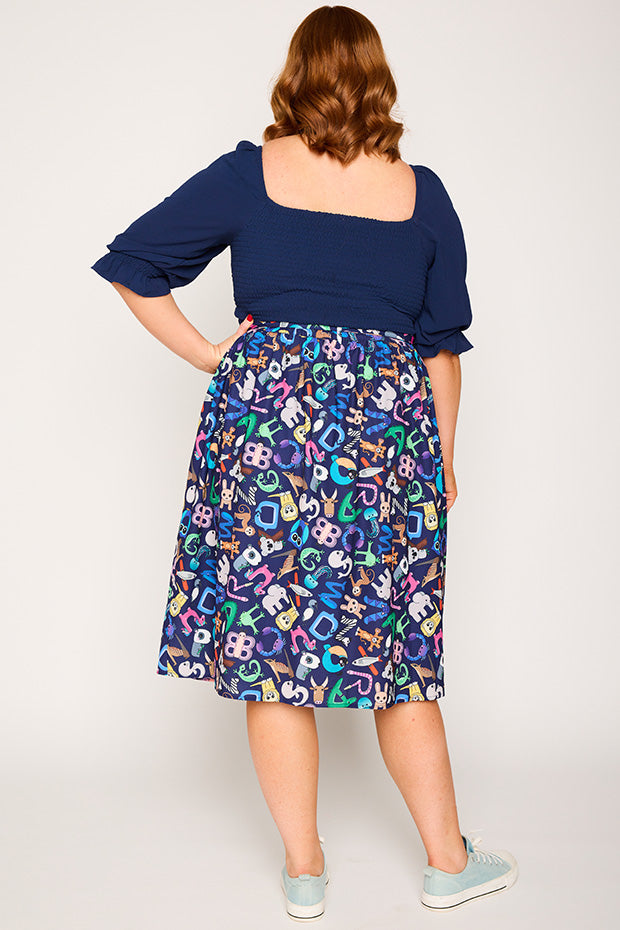 Ada Alpha Animals Skirt – Alpha Animals midi skirt