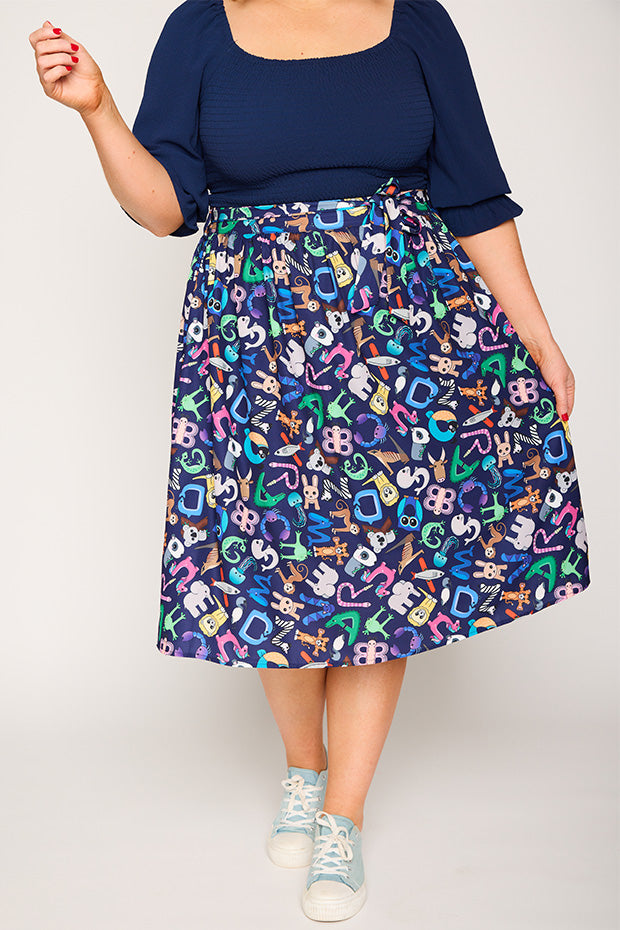 Ada Alpha Animals Skirt – Alpha Animals midi skirt