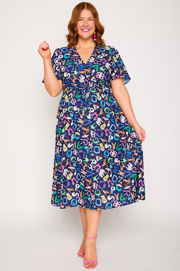 Marley Alpha Animals Dress – Alpha Animals midi dress