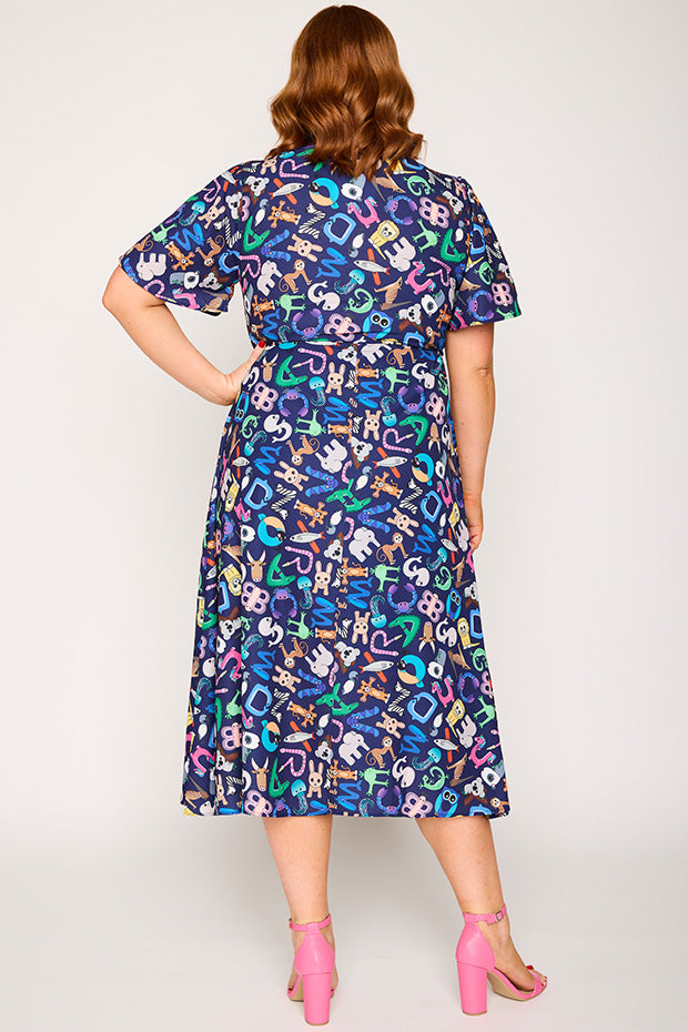 Marley Alpha Animals Dress – Alpha Animals midi dress