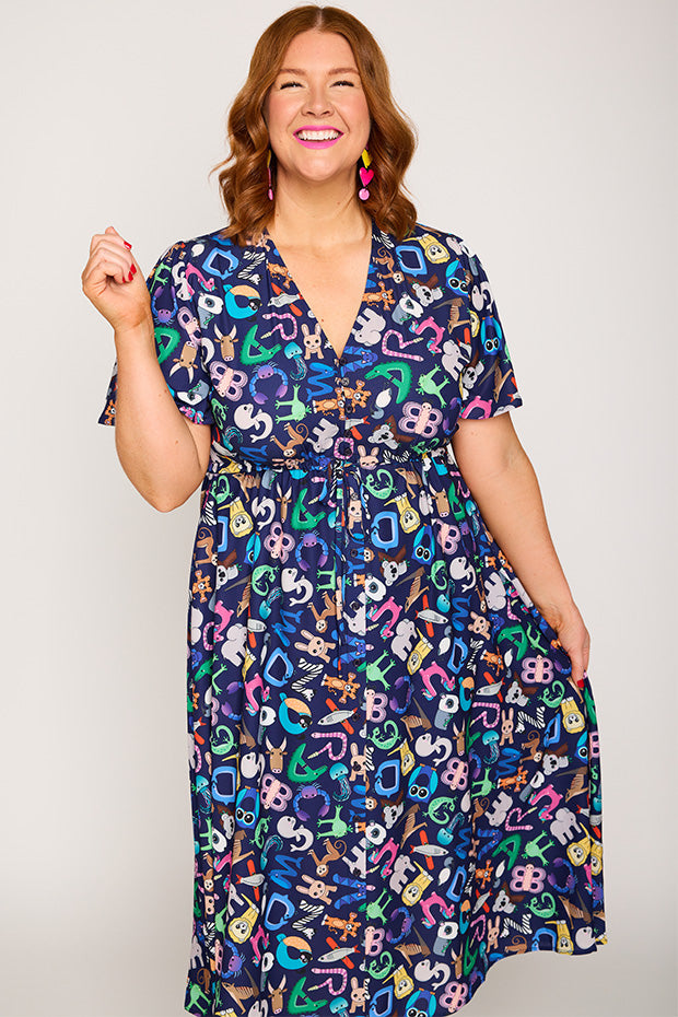 Marley Alpha Animals Dress – Little Party Dress