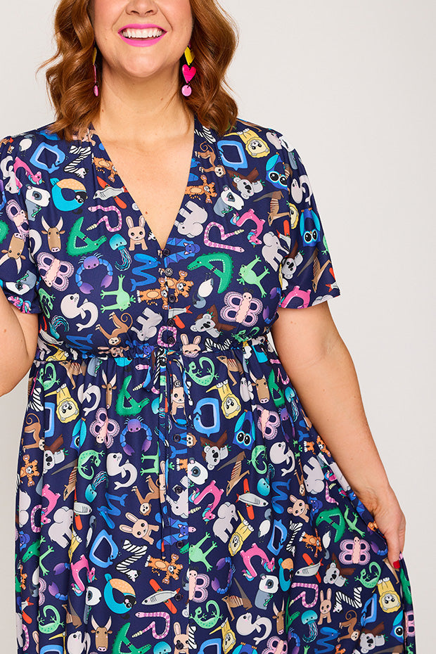 Marley Alpha Animals Dress – Alpha Animals midi dress