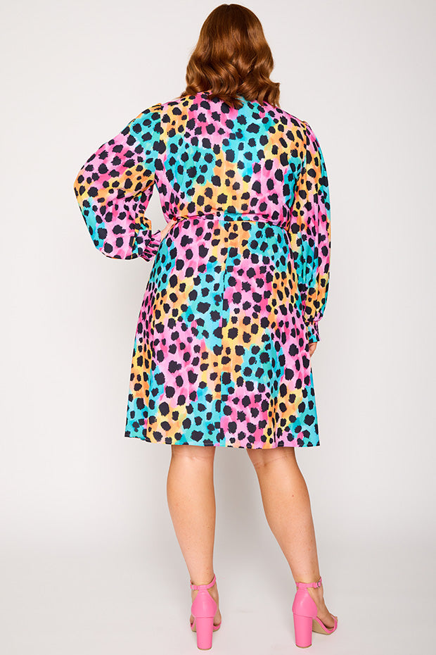 Sofia Trio Cheetah Dress – Trio Cheetah knee length dress