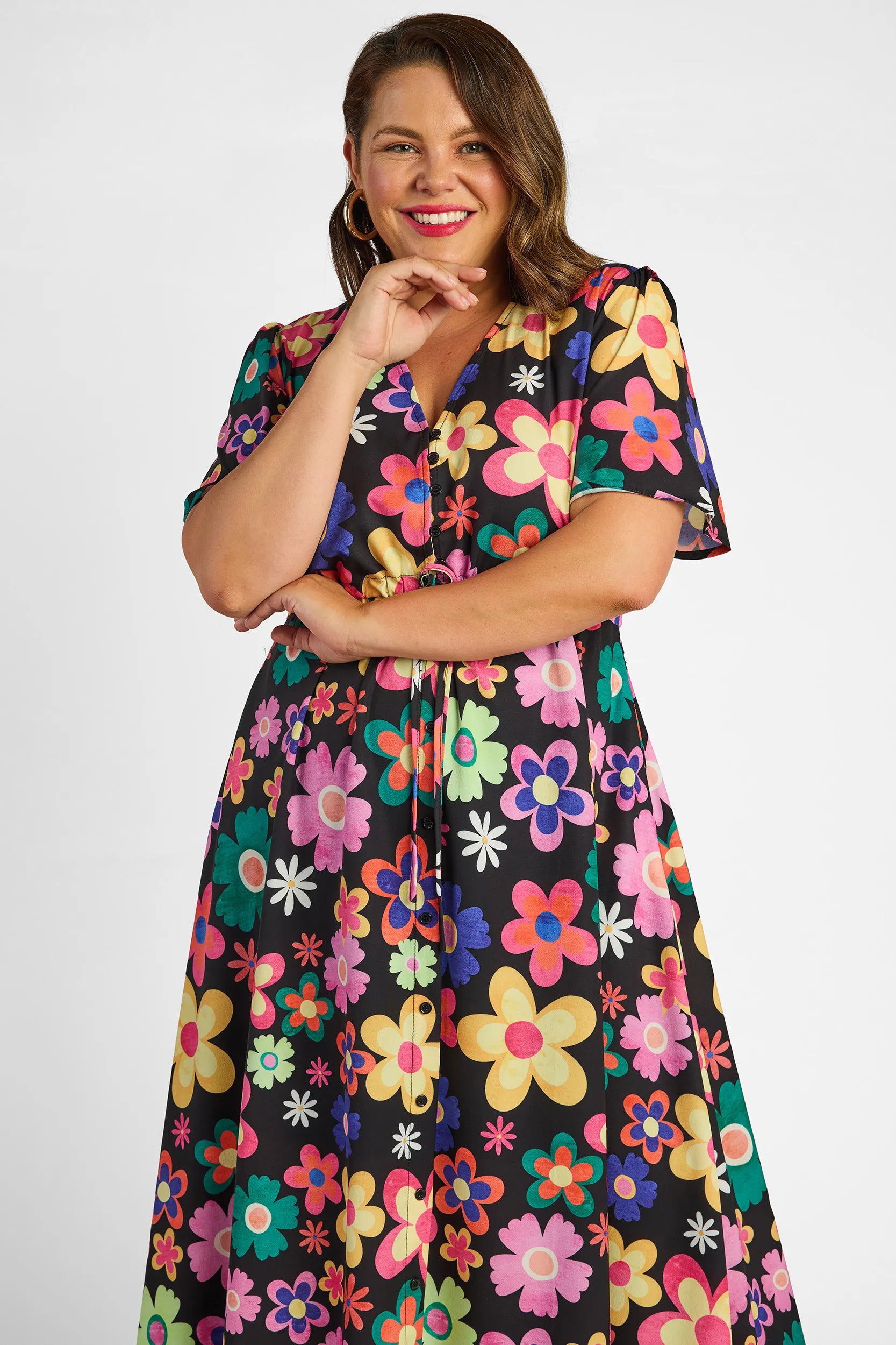 Marley Daisy Pop Dress – Daisy Pop midi dress