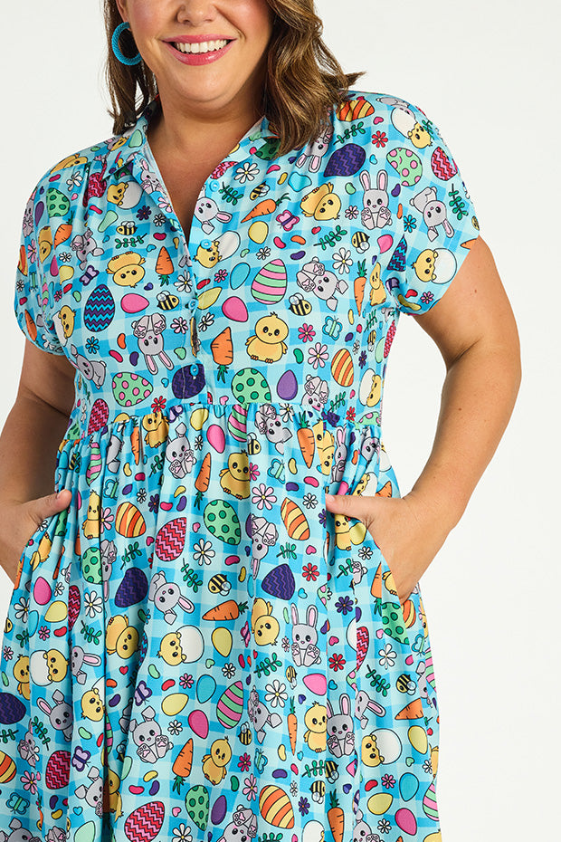 Frankie Easter Hunt Dress – Easter Hunt shirt dress