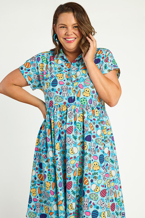 Frankie Easter Hunt Dress – Easter Hunt shirt dress