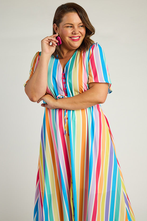 Marley LPD Candy Stripe Dress – LPD Candy Stripe midi dress