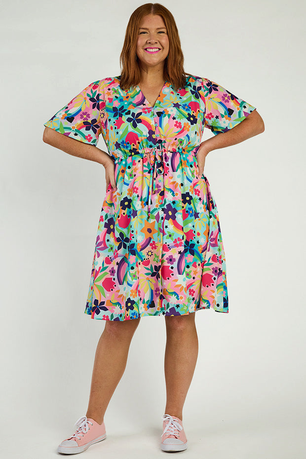 Siena Rainbow Bright Dress – Rainbow Bright midi dress