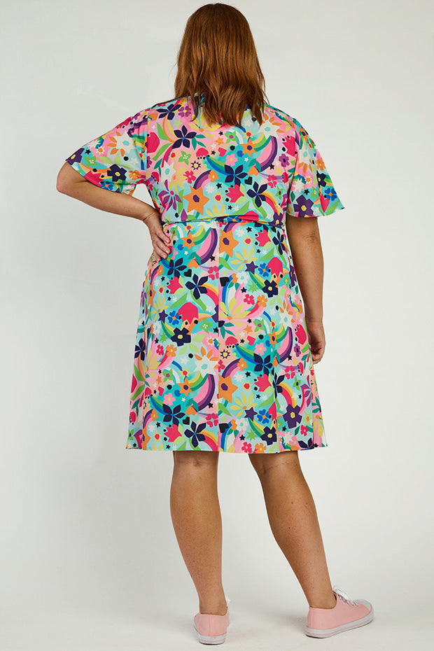 Siena Rainbow Bright Dress – Rainbow Bright midi dress