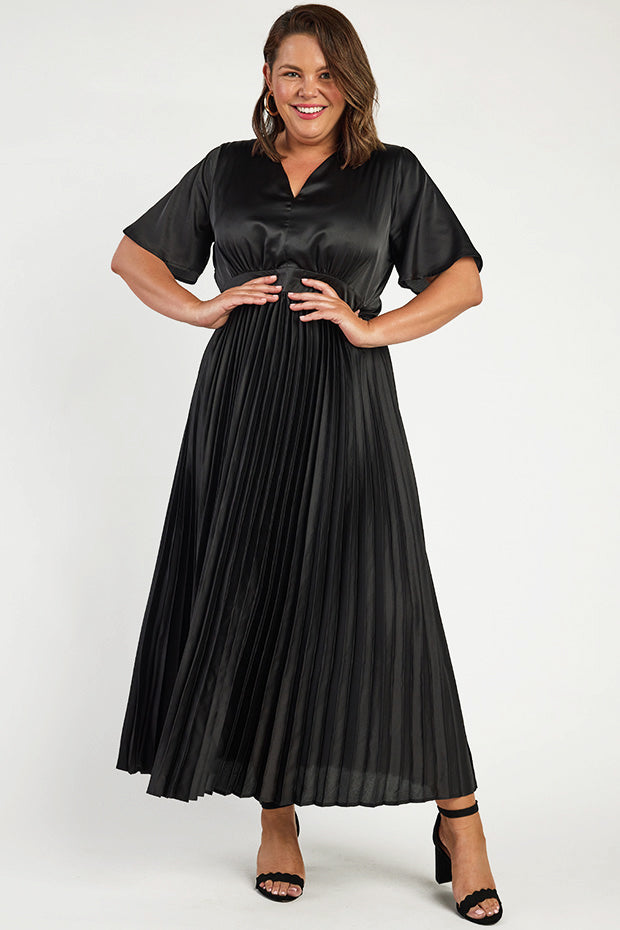 Rosella Black Dress – Black maxi dress