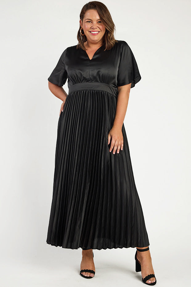 Rosella Black Dress – Black maxi dress