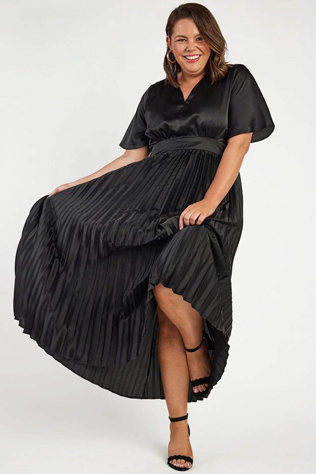 Rosella Black Dress – Black maxi dress