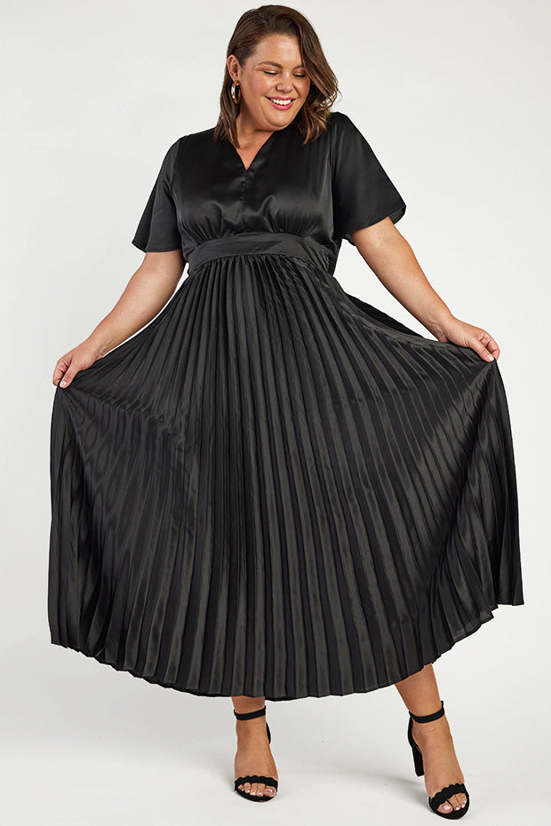 Rosella Black Dress – Black maxi dress