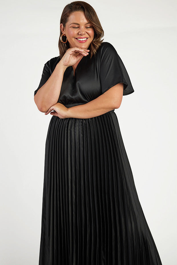 Rosella Black Dress – Black maxi dress