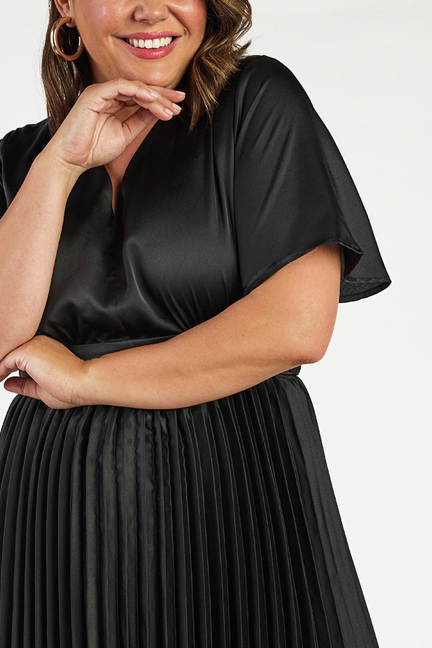 Rosella Black Dress – Black maxi dress