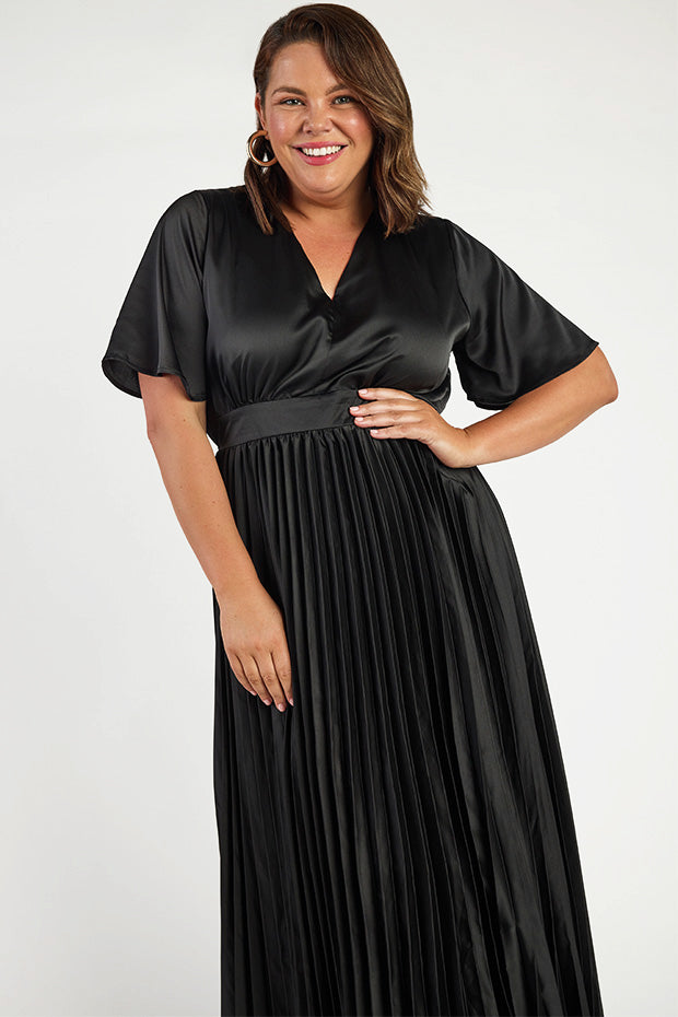Rosella Black Dress – Black maxi dress