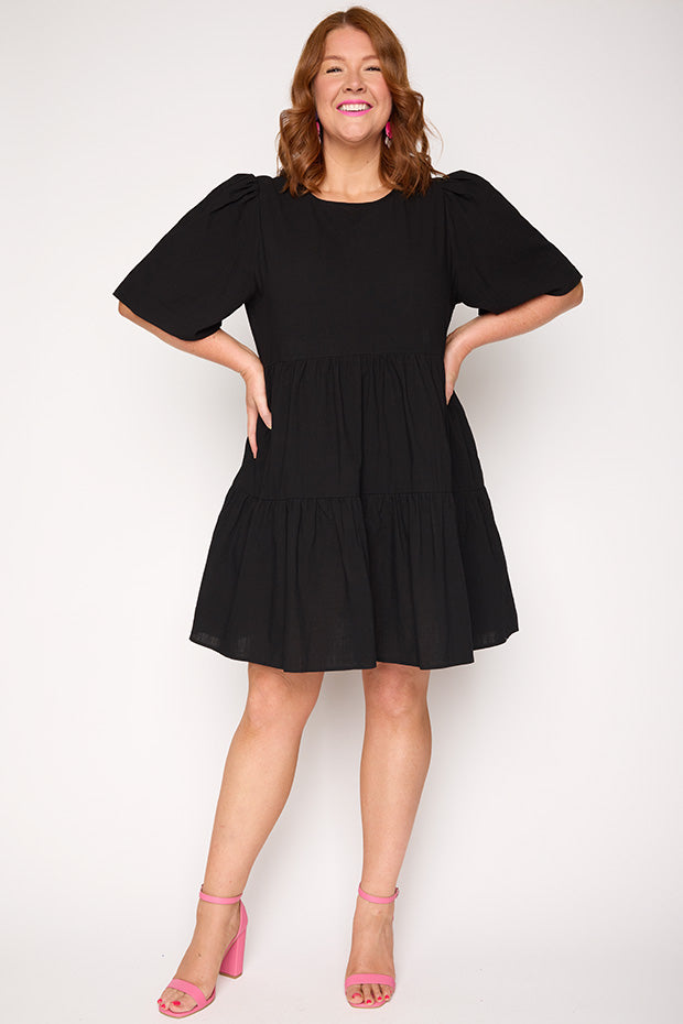 Isadora Black Dress – Black mini dress