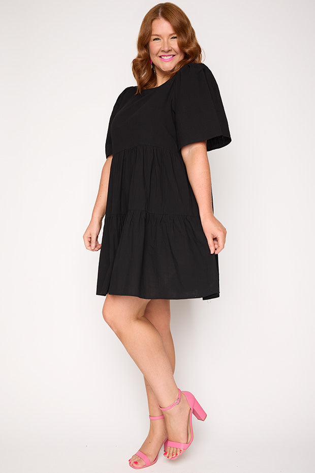 Isadora Black Dress – Black mini dress