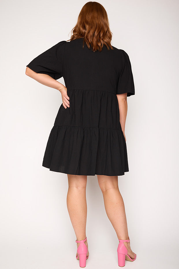 Isadora Black Dress – Black mini dress