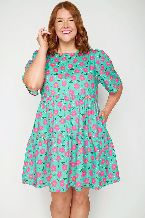 Isadora Pink Petal Dress – Pink Petal mini dress