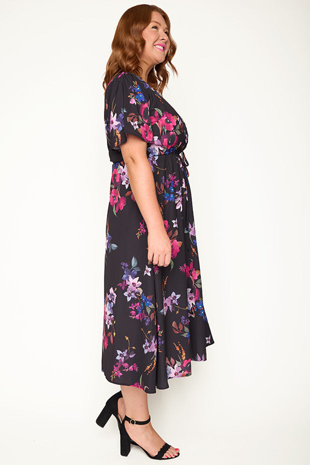 Marley Night Flower Dress – Night Flower midi dress