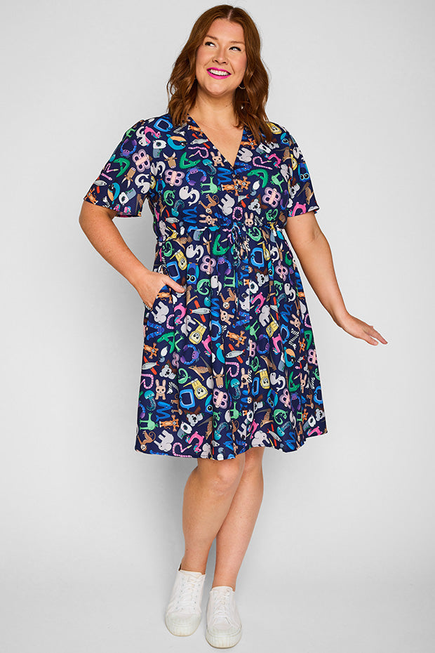 Siena Alpha Animals Dress – Alpha Animals midi dress