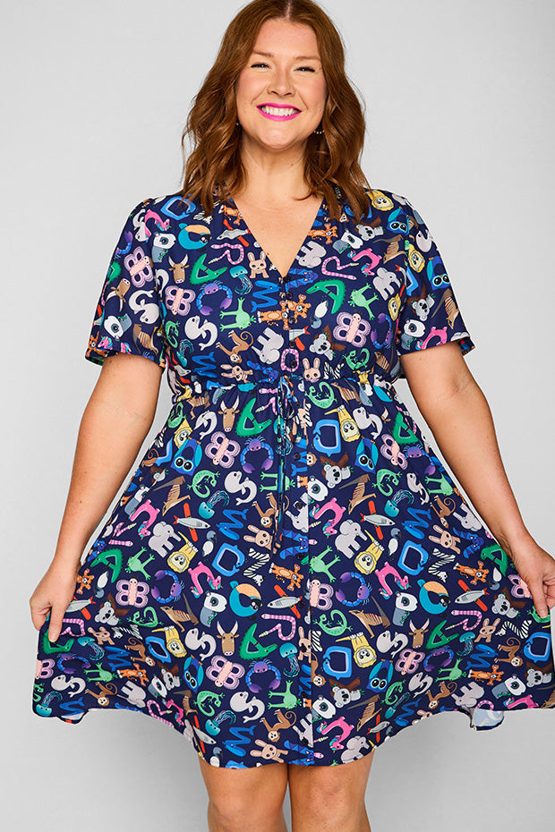 Siena Alpha Animals Dress – Alpha Animals midi dress