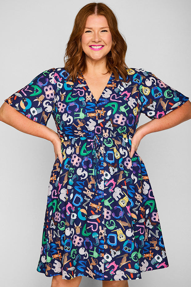 Siena Alpha Animals Dress – Alpha Animals midi dress