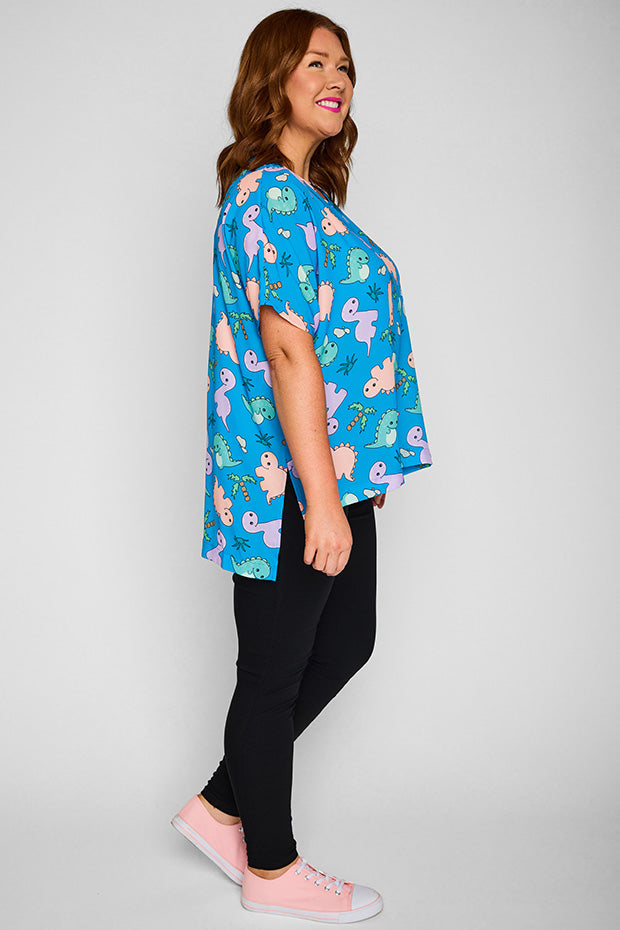 Serena Dino Print Top – Dino Print top