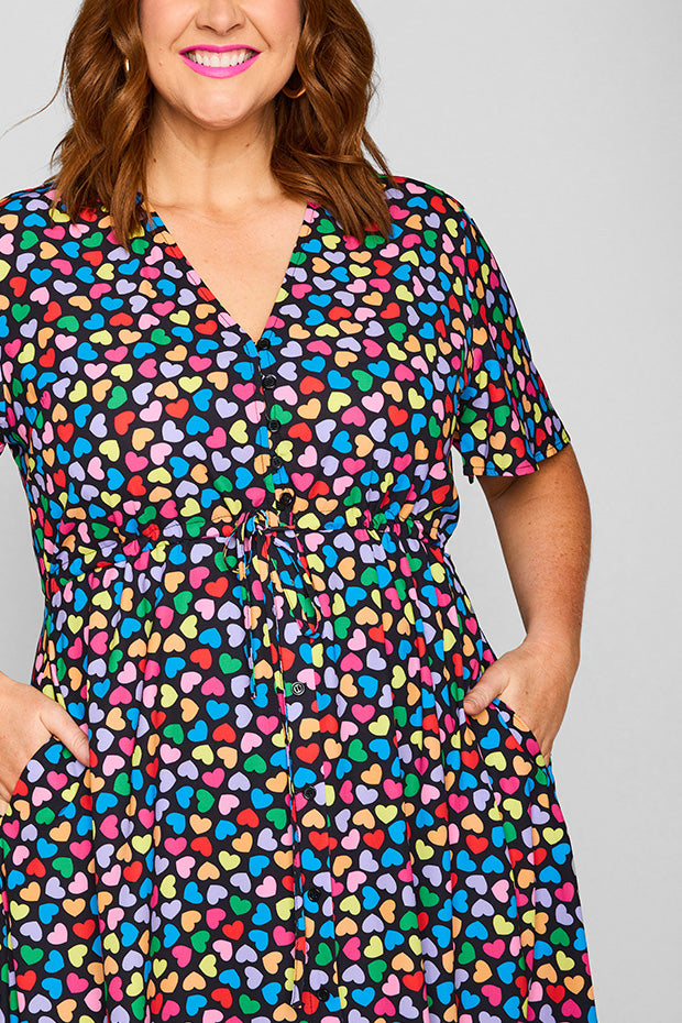 Marley Love Candy Black Dress – Love Candy midi dress
