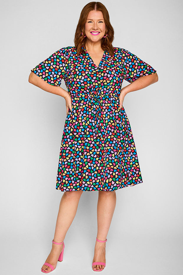 Siena Love Candy Black Dress – Love Candy Black knee length dress