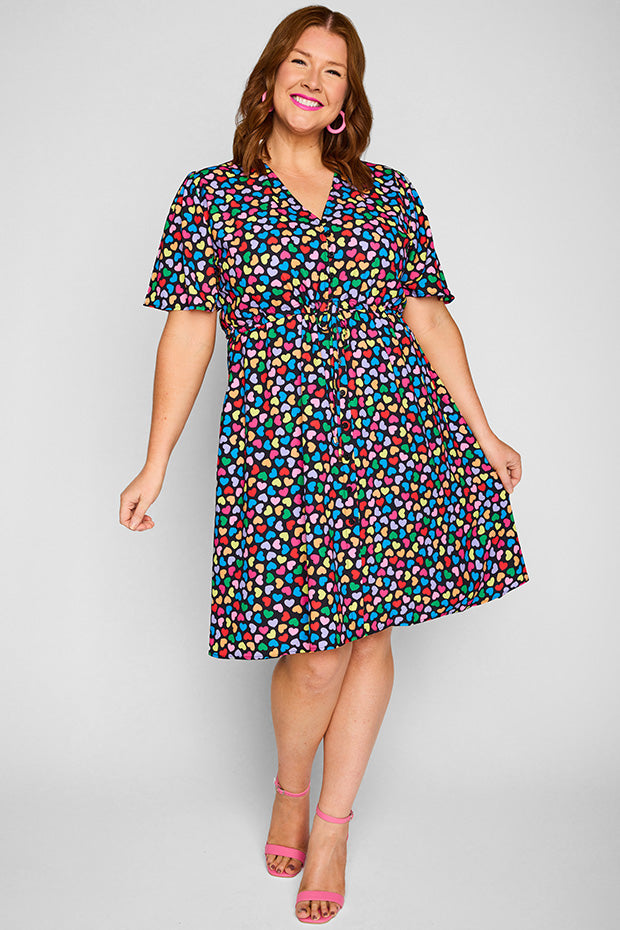 Siena Love Candy Black Dress – Love Candy Black knee length dress